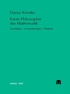 cover image of Kants Philosophie der Mathematik